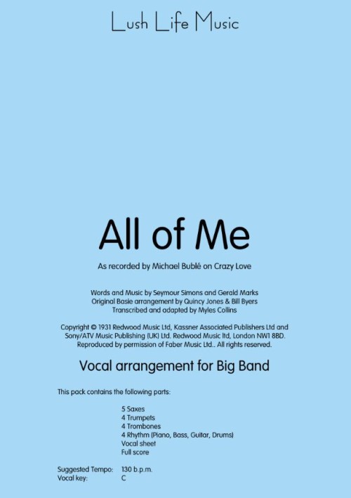 ALL OF ME (Vocal)